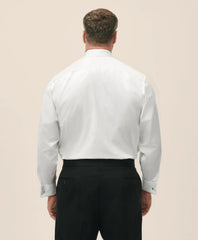 10-Pleat Tuxedo Shirt Big & Tall Supima® Cotton Poplin English Collar