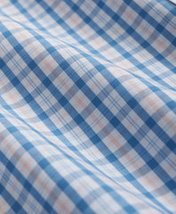Boys Non-Iron Broadcloth Polo Button-Down Collar Check Sport Shirt
