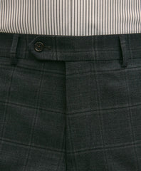Brooks Brothers Explorer Collection Classic Fit Wool Windowpane Suit Pants