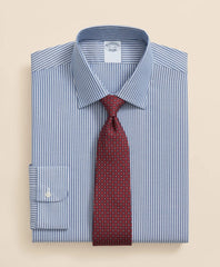 Brooks Brothers Explorer Collection Non-Iron Twill Ainley Collar Ground Stripe Dress Shirt