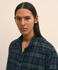Tartan Dress Shirt Brooks Brothers X Engineered Garments Cotton Flannel Wing Collar Oversized