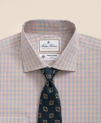 Brooks Brothers X Thomas Mason® Cotton English Collar Checked Dress Shirt