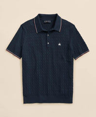 Cable Knit Archive Tennis Polo in Supima® Cotton