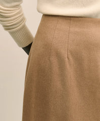Camel Hair Pencil Skirt