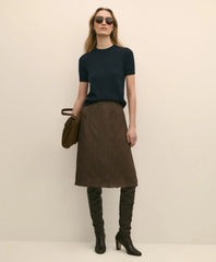 Chiffon Plaid Skirt