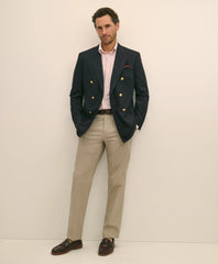 Classic Fit Stretch Wool Double-Breasted 1818 Blazer