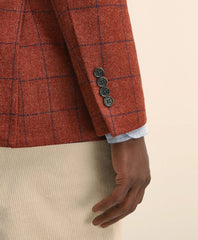 Classic Fit Wool-Cashmere Tweed Windowpane 1818 Sport Coat