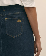 Denim Straight Skirt