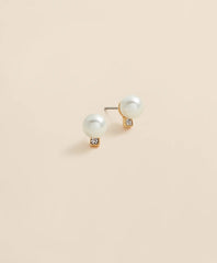 Faux Pearl Stud Earrings