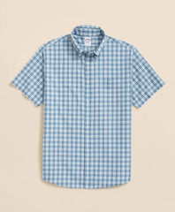 Poplin Short-Sleeve Grid Checks Friday Shirt