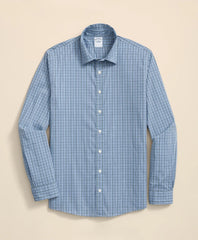 Performance Series Stretch Spread Collar Check Sport Shirt