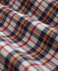 Portuguese Flannel Polo Button Down Collar Multi-Check Shirt