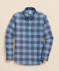 Portuguese Flannel Polo Button Down Collar Plaid Shirt