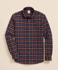 Portuguese Flannel Polo Button Down Collar WIndowpane Shirt