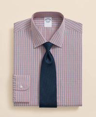 Ground Check Dress Shirt Pure Supima® Cotton Regular-Finish Ainsley Collar
