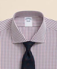 Micro Check Dress Shirt Pure Supima® Cotton Regular-Finish English Spread Collar