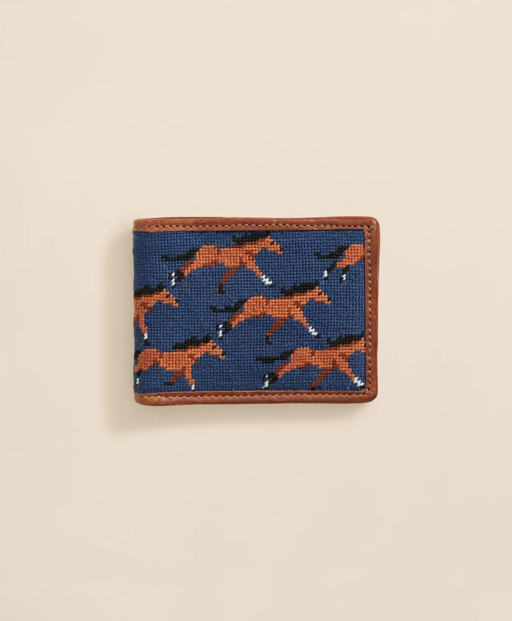 Smathers & Branson Needlepoint Horse Wallet