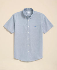 Short Sleeve Shirt Stretch Non-Iron Oxford Button-Down Collar