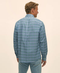 Tartan Sport Shirt Stretch Non-Iron Oxford Button-Down Collar