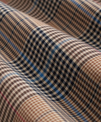 Stretch Supima® Cotton Non-Iron Twill Polo Button Down Glen Plaid Sport Shirt