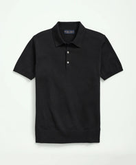 Supima® Cotton Short-Sleeve Polo Sweater