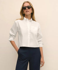 The Cropped Button-Down Shirt