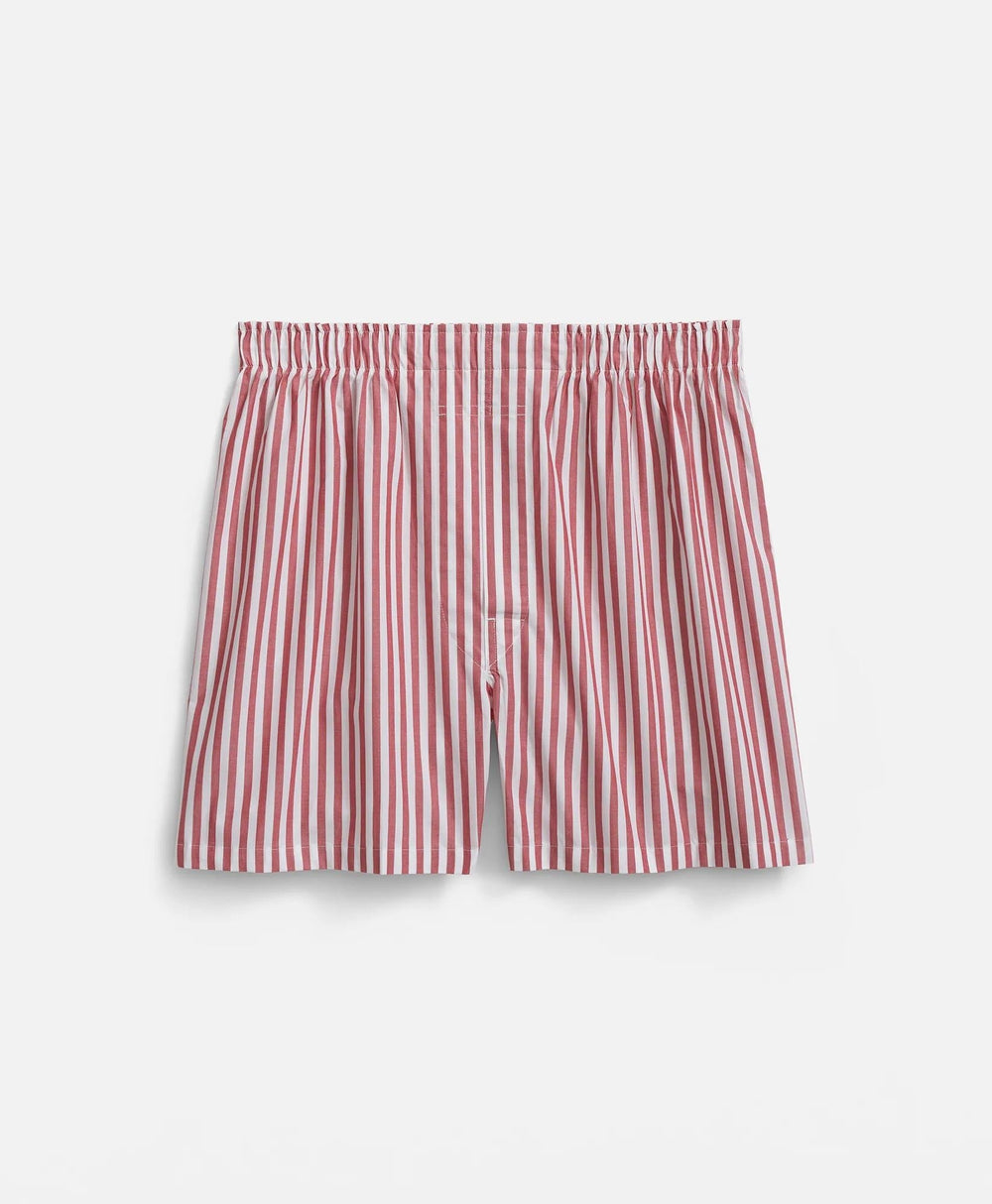 Cotton Broadcloth Butcher-Stripe Boxers