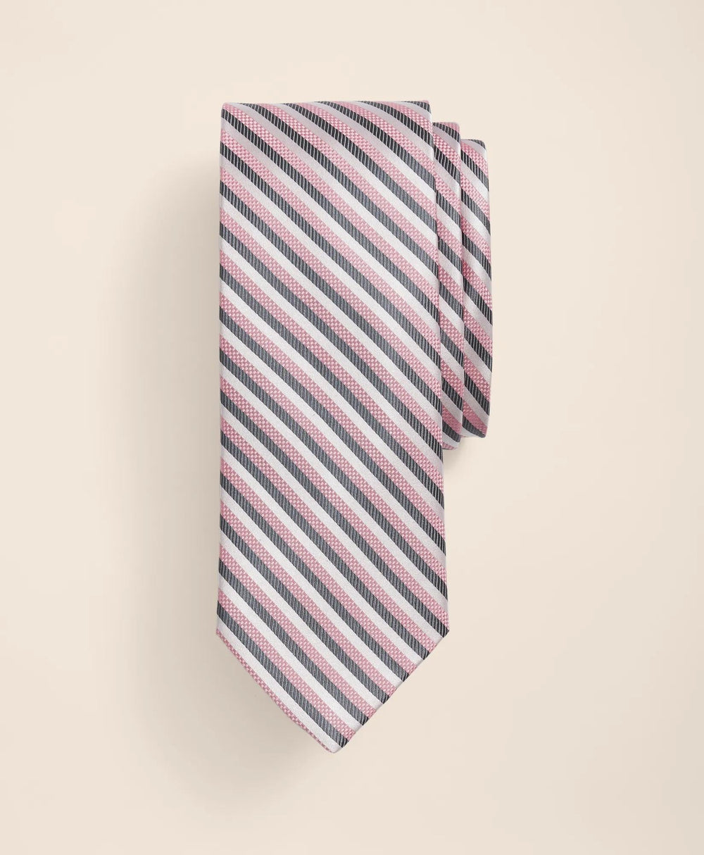 Silk Sidewheeler Striped Tie