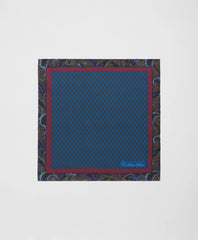 Paisley Border Silk Pocket Square