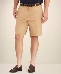 Big & Tall 10" Flat Front Stretch Advantage Chino® Shorts