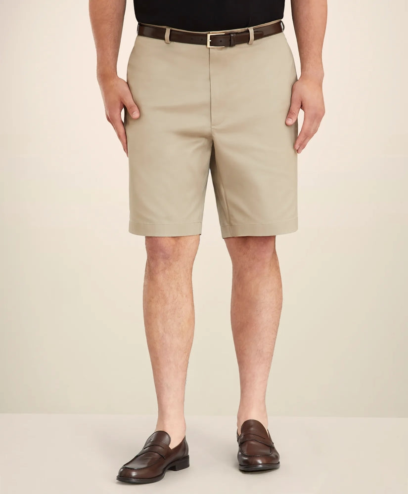 Big & Tall 10" Flat Front Stretch Advantage Chino® Shorts