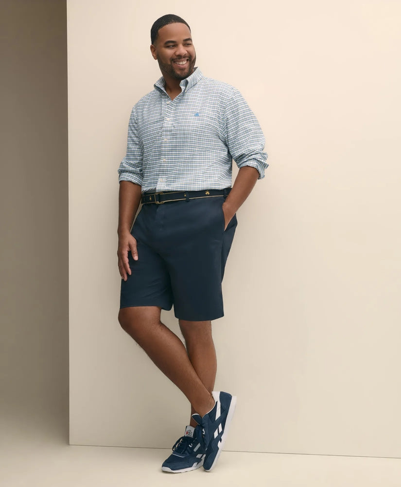Big & Tall 10" Flat Front Stretch Advantage Chino® Shorts