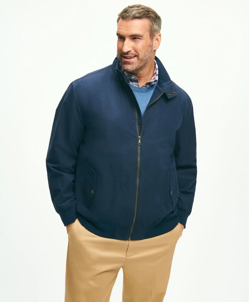 Big & Tall Bomber Jacket in Cotton Blend