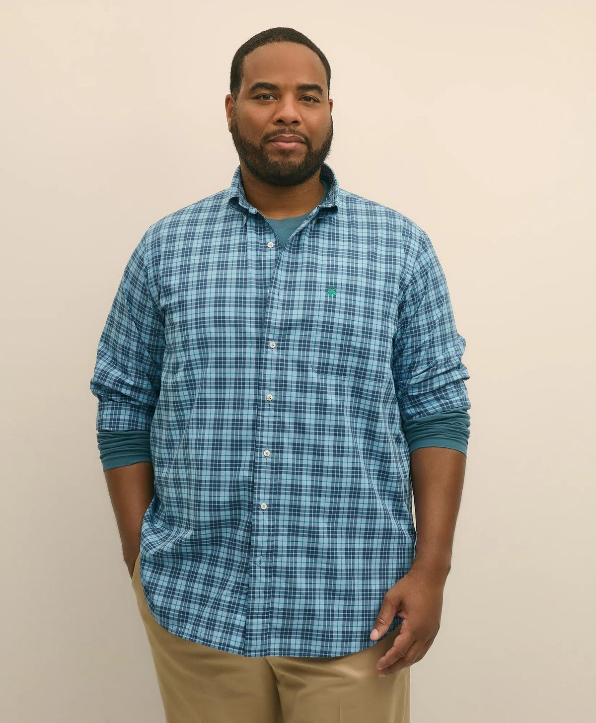 Poplin Tartan Big & Tall Friday Shirt