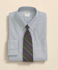 Big & Tall Stretch Supima® Cotton Non-Iron Pinpoint Oxford Button-Down Collar Candy Stripe Dress Shirt