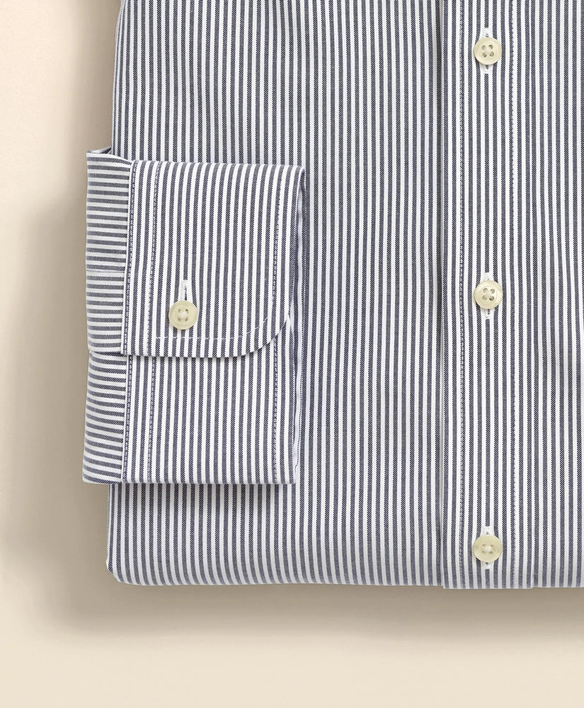 Big & Tall Stretch Supima® Cotton Non-Iron Pinpoint Oxford Button-Down Collar Candy Stripe Dress Shirt