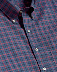 Windowpane Sport Shirt Big & Tall Stretch Supima® Cotton Non-Iron Twill Polo Button Down