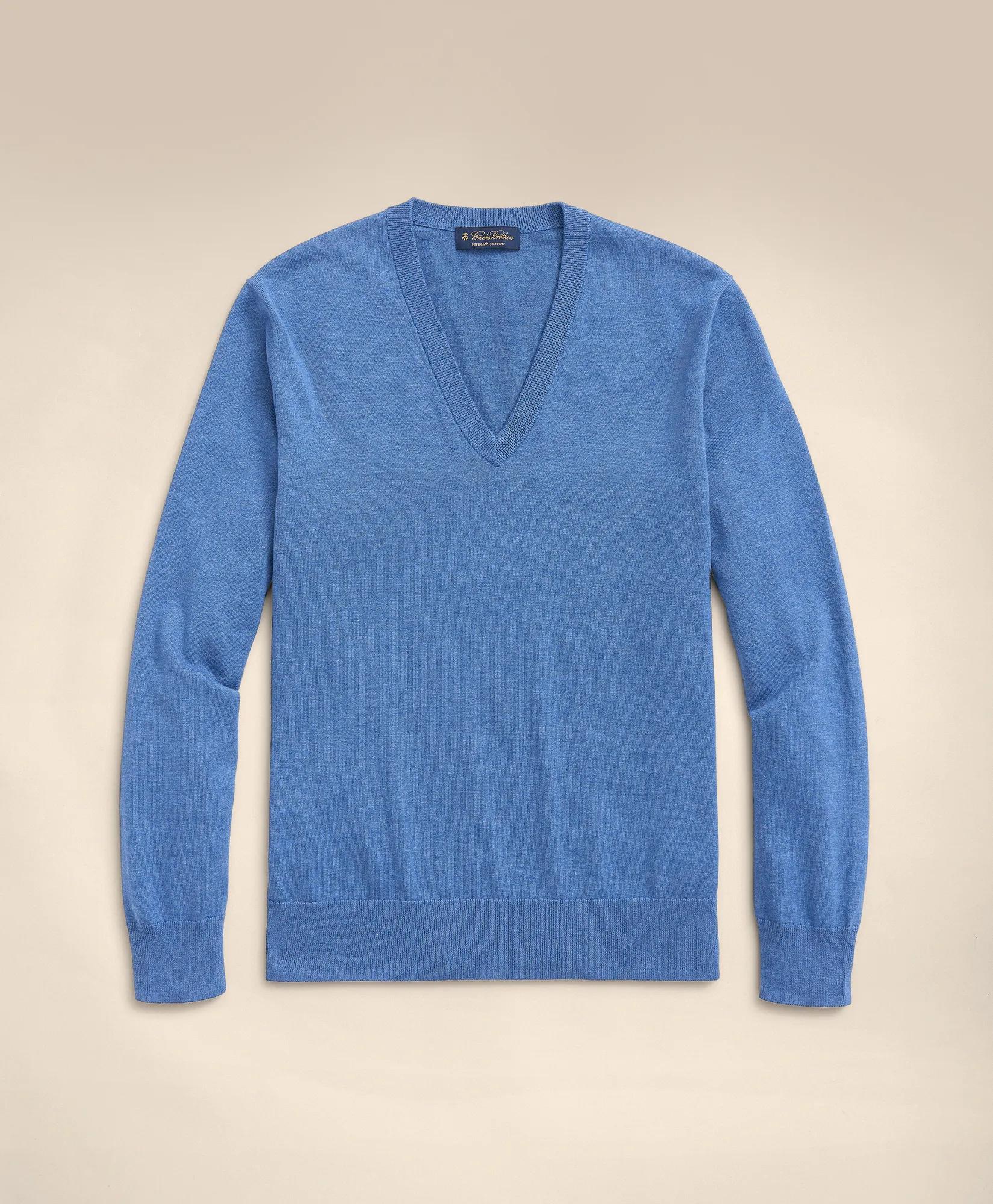 Big & Tall Supima® Cotton V-Neck Sweater