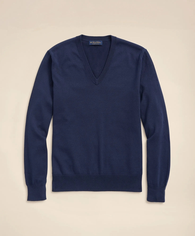 Big & Tall Supima® Cotton V-Neck Sweater