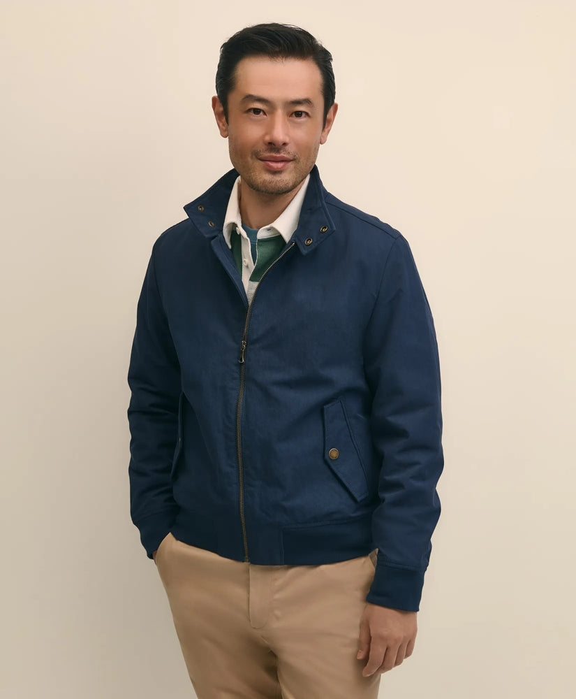 Bomber Jacket in Cotton Blend