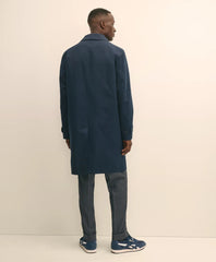Bonded Cotton Top Coat with Removable Liner in Black Watch