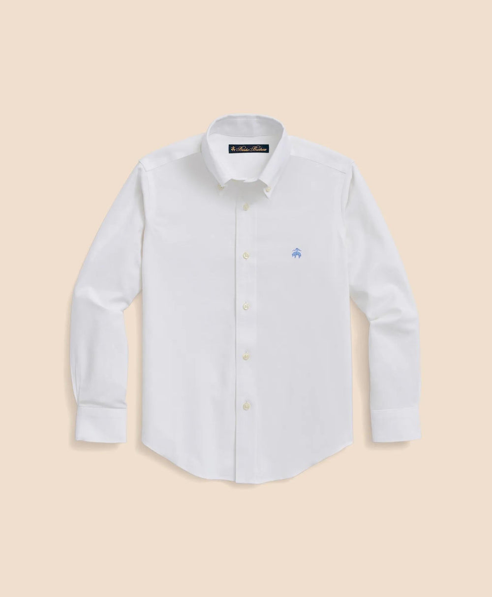 Boys Non-Iron Stretch Cotton Oxford Sport Shirt