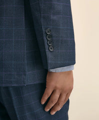 Brooks Brothers Explorer Collection Slim Fit Wool Overcheck Suit Jacket