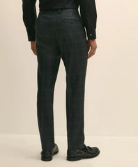 Brooks Brothers Explorer Collection Slim Fit Wool Windowpane Suit Pants