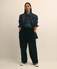 Tartan Dress Shirt Brooks Brothers X Engineered Garments Cotton Flannel Round Pinhole Collar Oversized