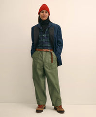 Tartan Dress Shirt Brooks Brothers X Engineered Garments Cotton Flannel Wing Collar Oversized