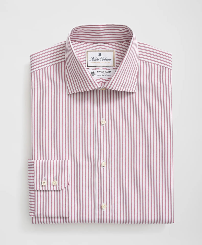 Striped Dress Shirt Brooks Brothers X Thomas Mason® Cotton English Collar