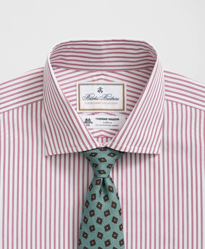 Striped Dress Shirt Brooks Brothers X Thomas Mason® Cotton English Collar