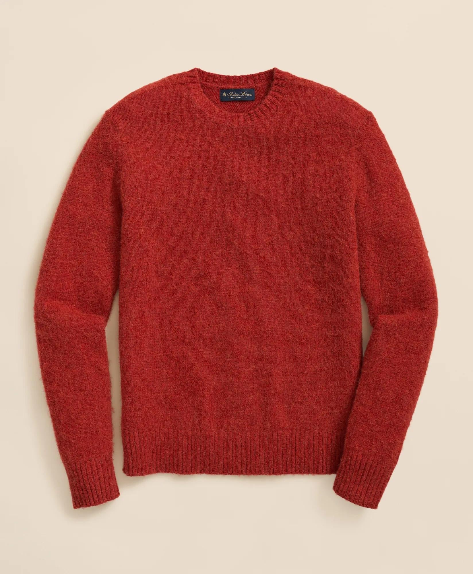 Brushed Wool Crewneck Sweater