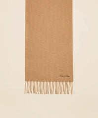 Camel Hair Fringed Scarf